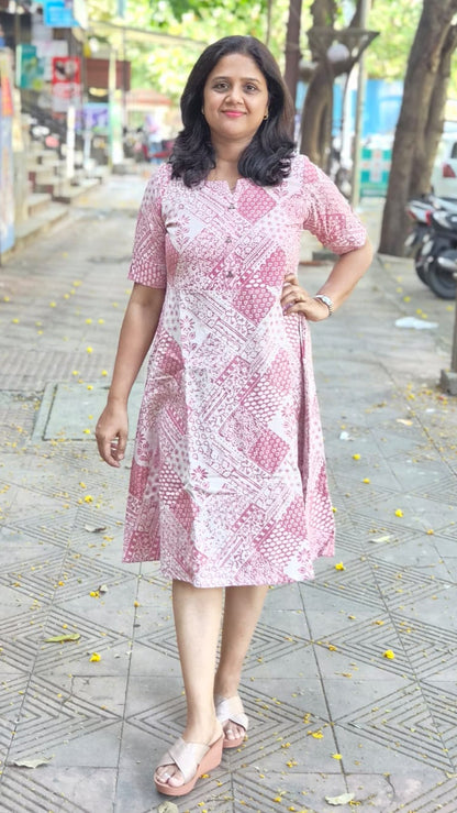 Pink Flex Cotton One Piece