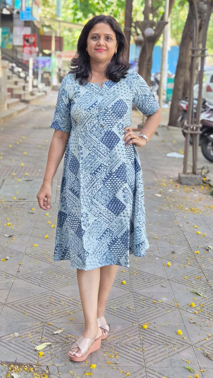 Indigo Flex Cotton One Piece