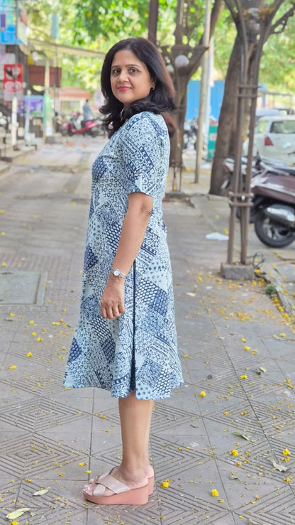 Indigo Flex Cotton One Piece