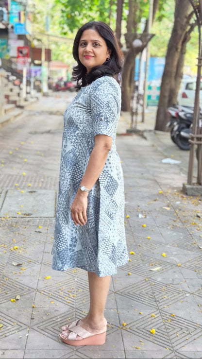Gray Flex Cotton One Piece