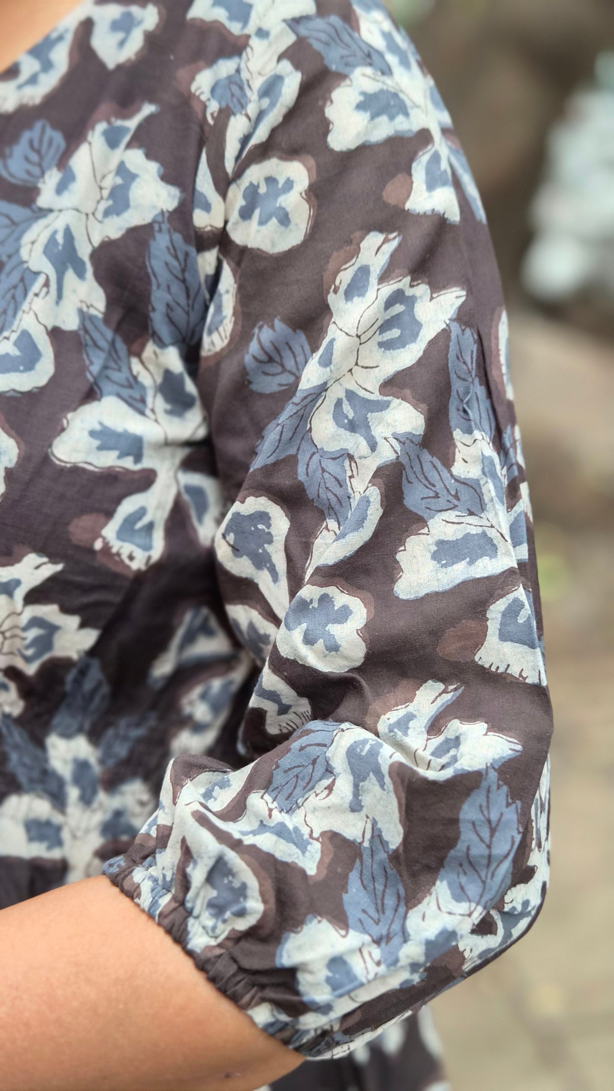 Black Block Printed One Piece