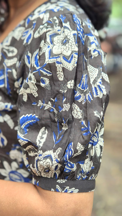 Black Block Printed One Piece