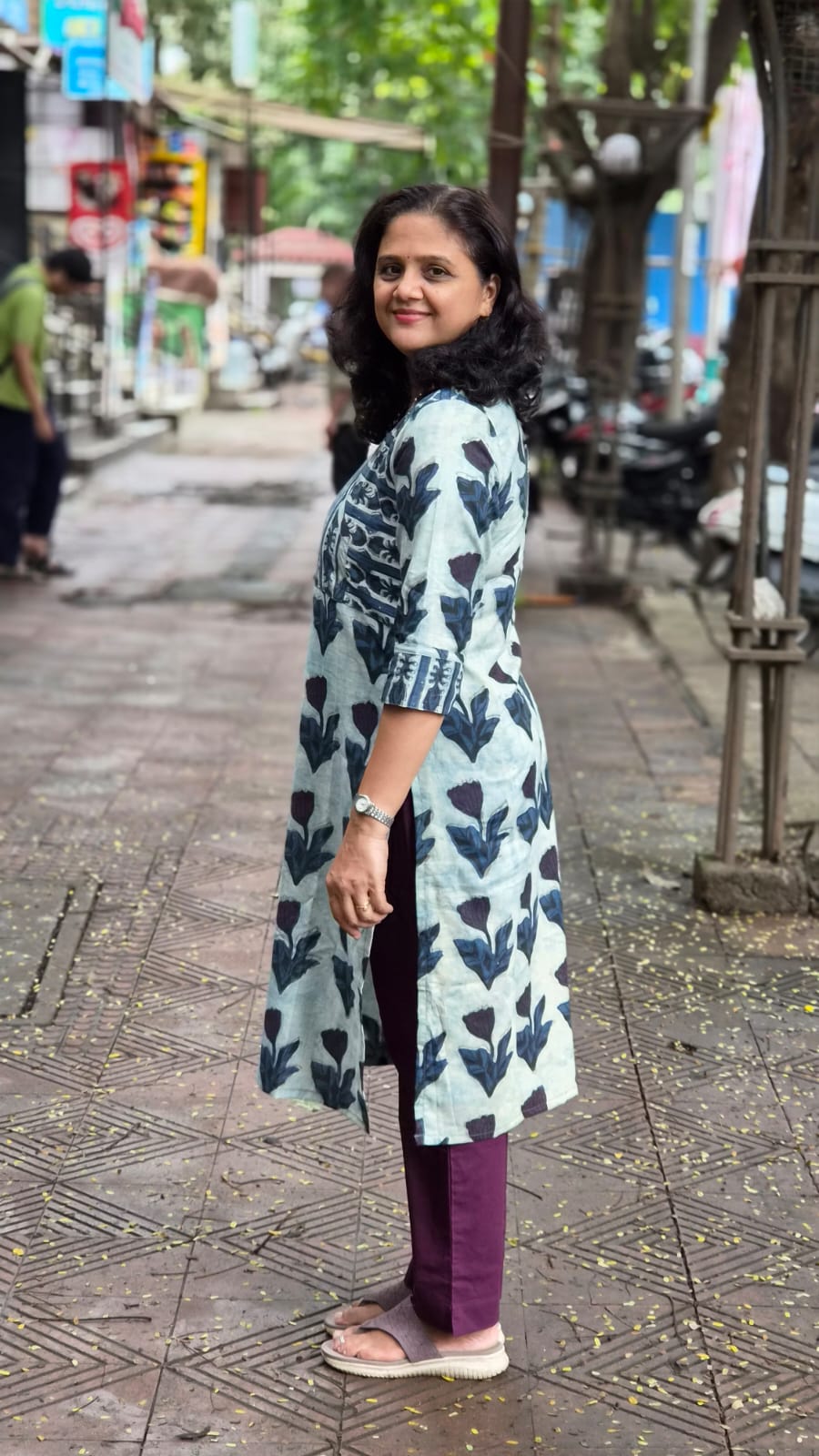 Indigo Vanaspati Ajrakh Long Kurta