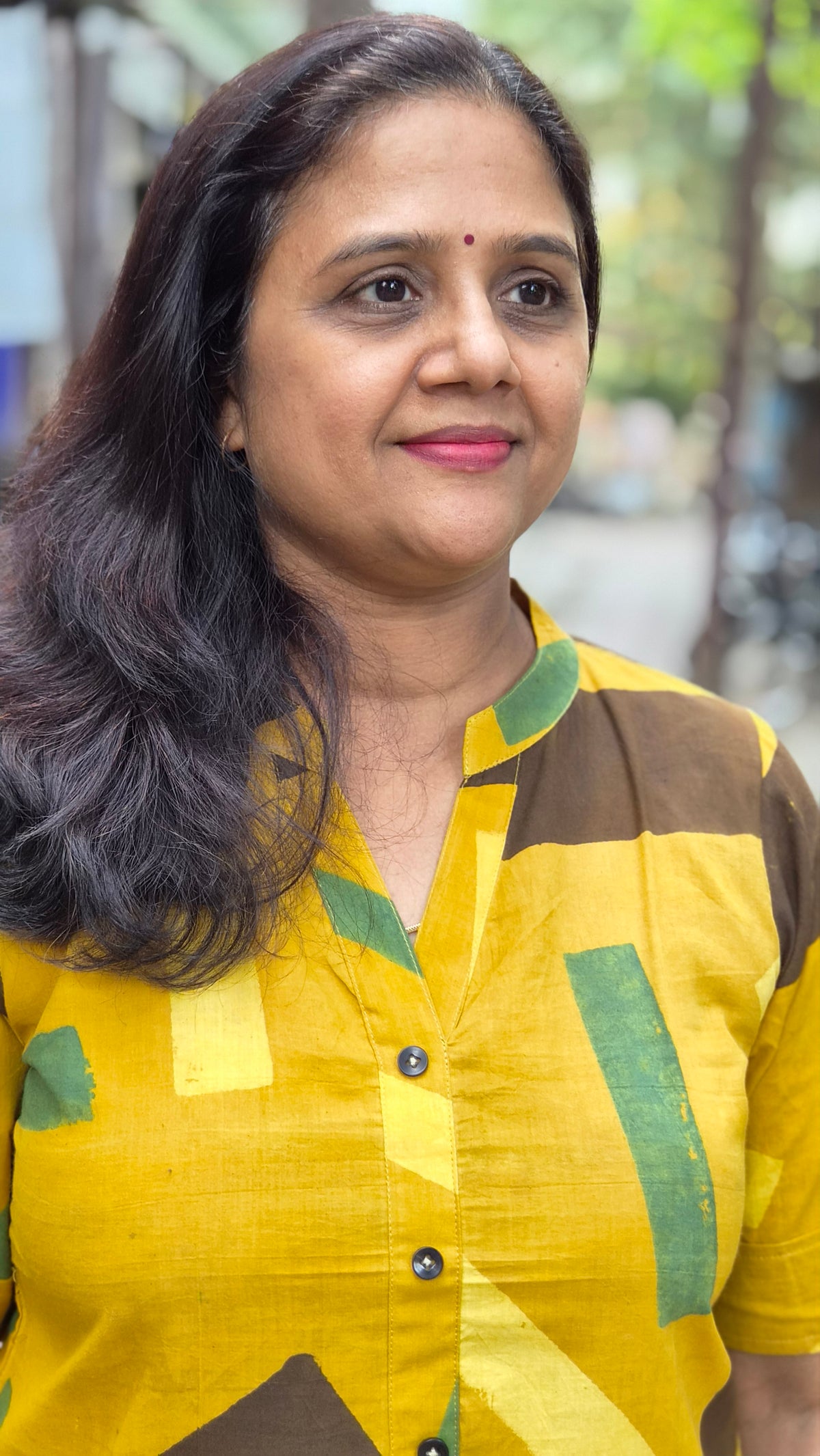 Mustard Handblock Ajrakh Cotton Kurta