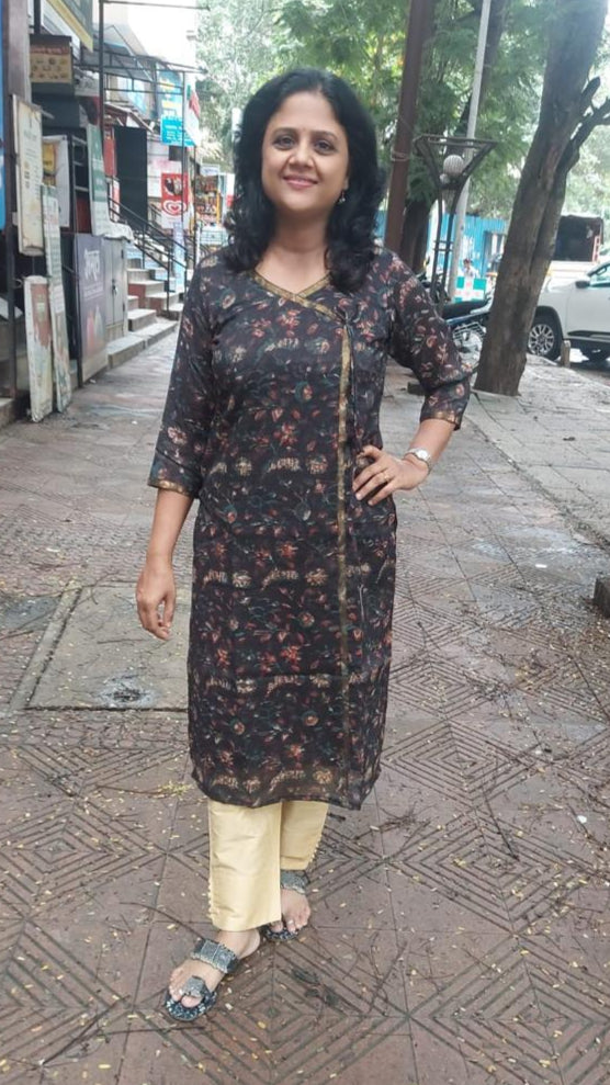 Black Chanderi Cotton Vanapsati Ajrakh Kurta