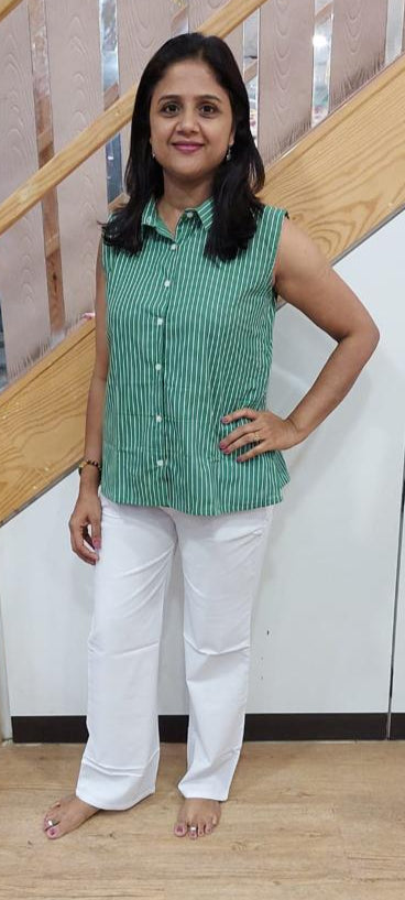 Pine Pure Cotton Sleeveless Shirt