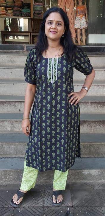Black Pure Cotton Kurta with Pant