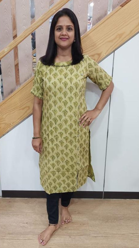 Light Mehendi Green Assam Silk Kurta
