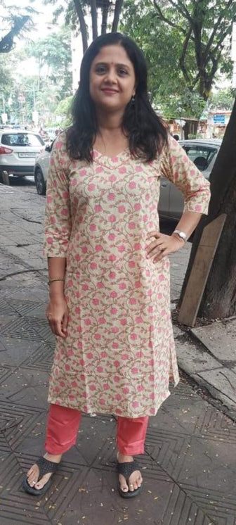 Light Mehendi Green Cotton Kurta