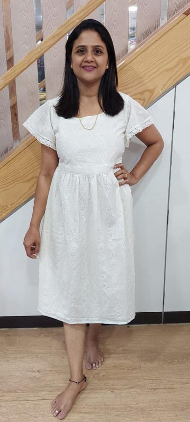 White Hakoba Cotton One Piece