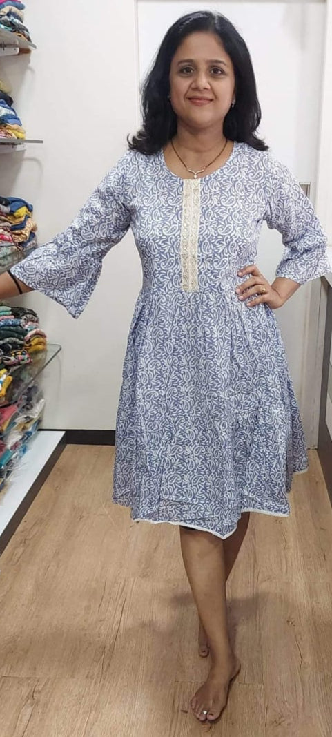 Lavender Knee Length One Piece