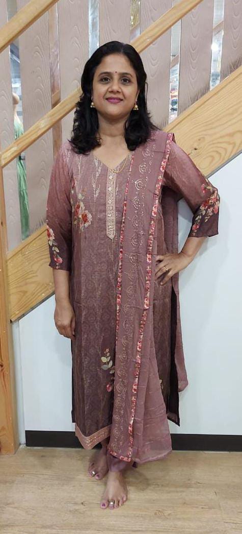 Cocoa Muslin Full Suit With Dupatta