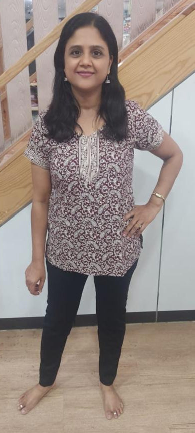 Wine Pure Cotton Short Top