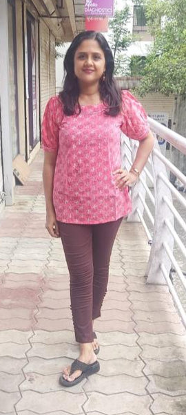 Pink Pure Cotton Short Top