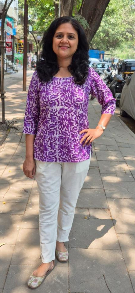 Parpale Mul Cotton Short Top