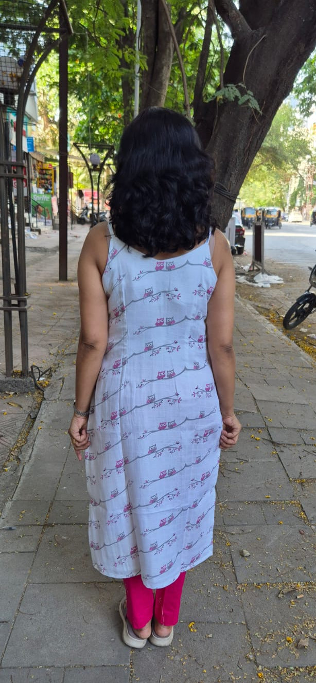 White Bamboo Spaghetti Kurta