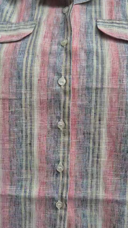 Baby Pink South Cotton Mega Sleeved Shirt