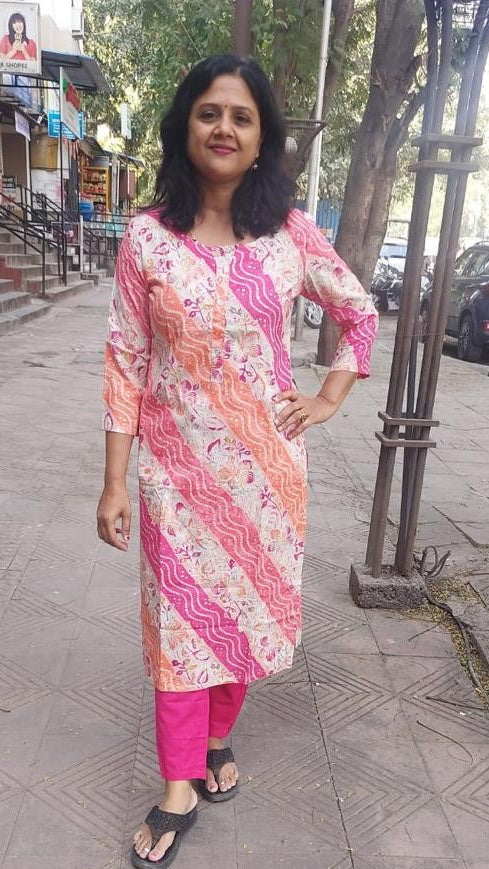 Magente Rayon Kurta